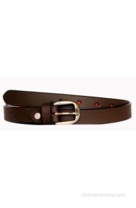 Tops Men, Women Casual Brown Genuine Leather Belt(Brown)